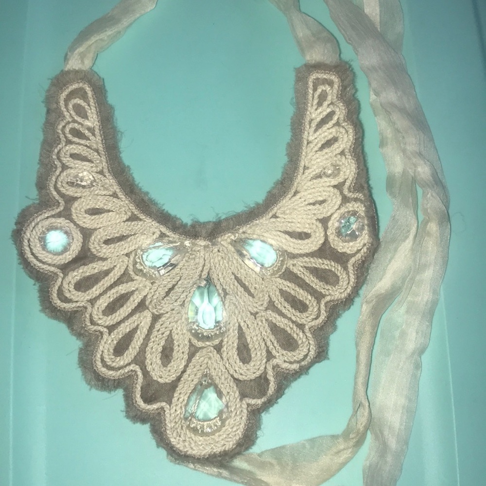 Organza bib necklace